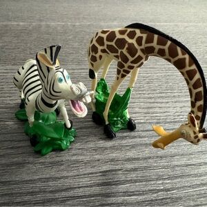 Vintage Dreamworks Madagascar DecoPac Figurines MELMAN MARTY Cake Toppers